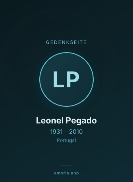 Gedenkportrait von Leonel Pegado