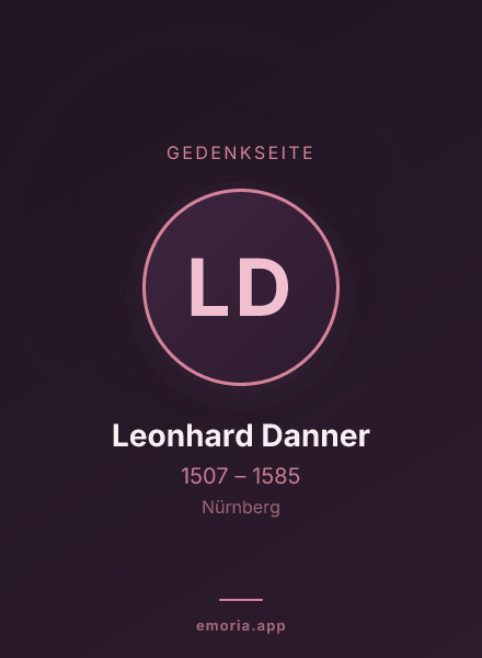 Gedenkportrait von Leonhard Danner
