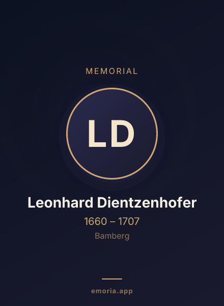 Memorial portrait of Leonhard Dientzenhofer