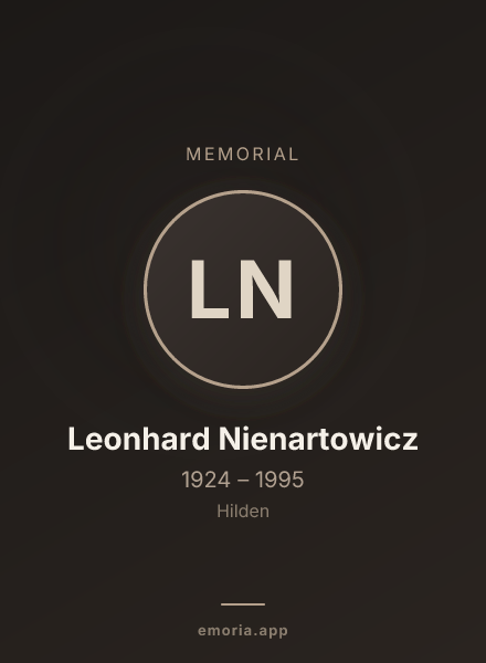 Memorial portrait of Leonhard Nienartowicz