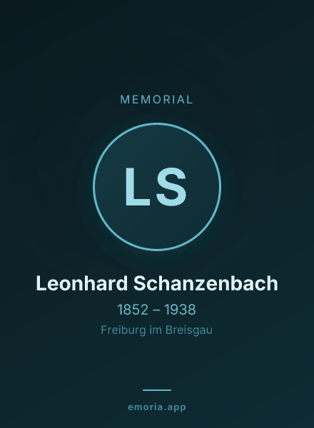 Memorial portrait of Leonhard Schanzenbach