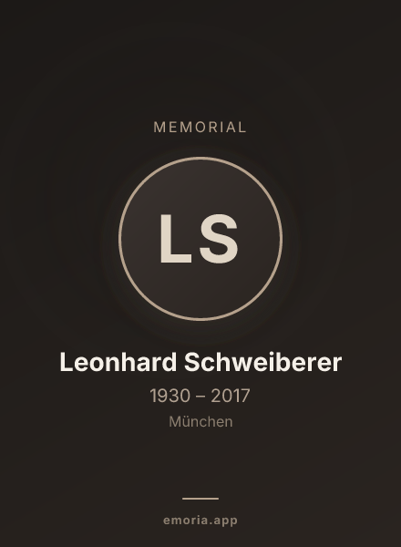 Memorial portrait of Leonhard Schweiberer
