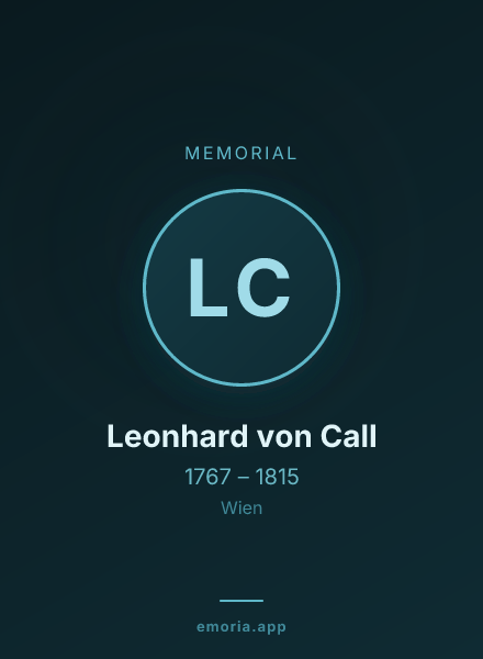 Memorial portrait of Leonhard von Call