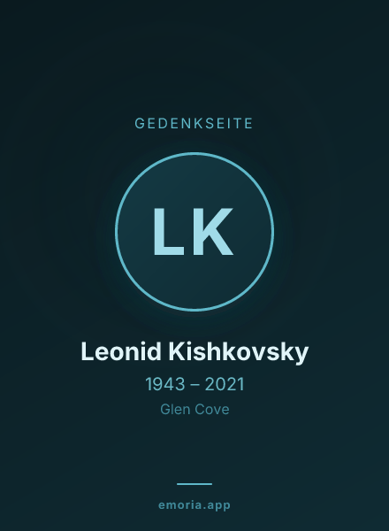 Gedenkportrait von Leonid Kishkovsky