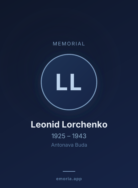 Memorial portrait of Leonid Lorchenko
