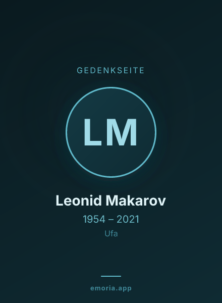 Gedenkportrait von Leonid Makarov