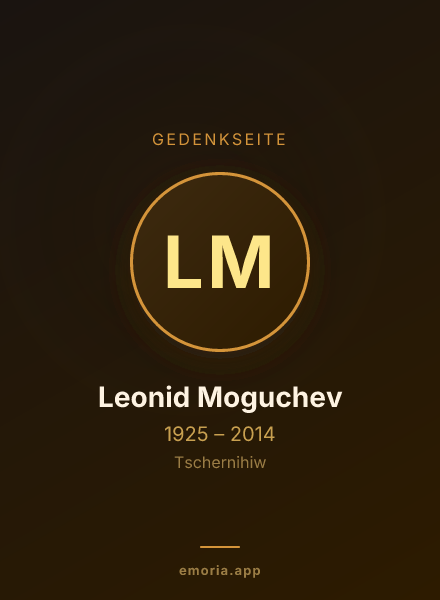 Gedenkportrait von Leonid Moguchev