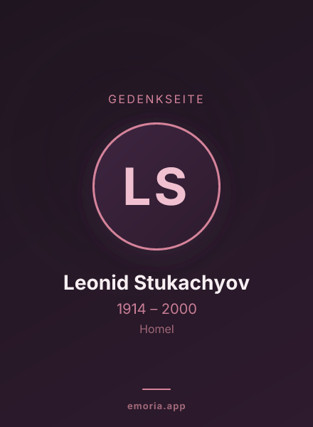 Gedenkportrait von Leonid Stukachyov