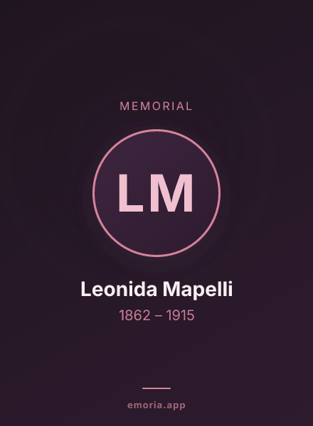 Memorial portrait of Leonida Mapelli
