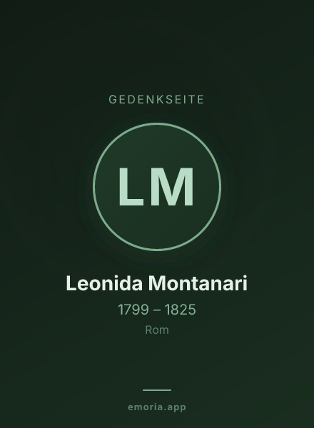 Gedenkportrait von Leonida Montanari