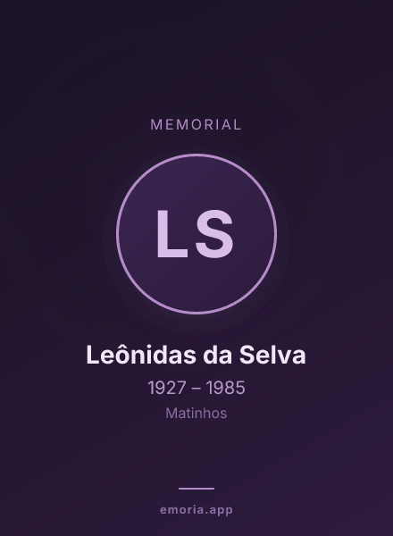 Memorial portrait of Leônidas da Selva