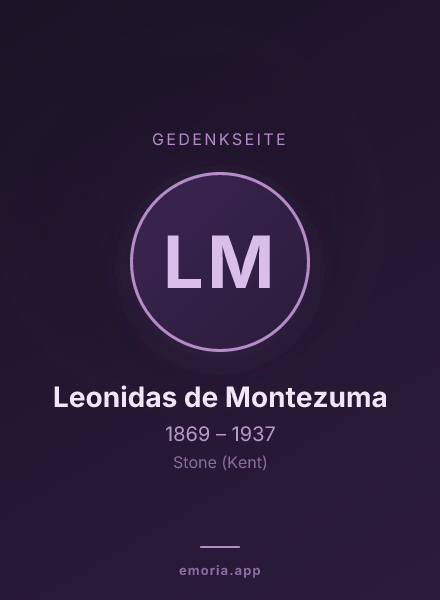 Gedenkportrait von Leonidas de Montezuma