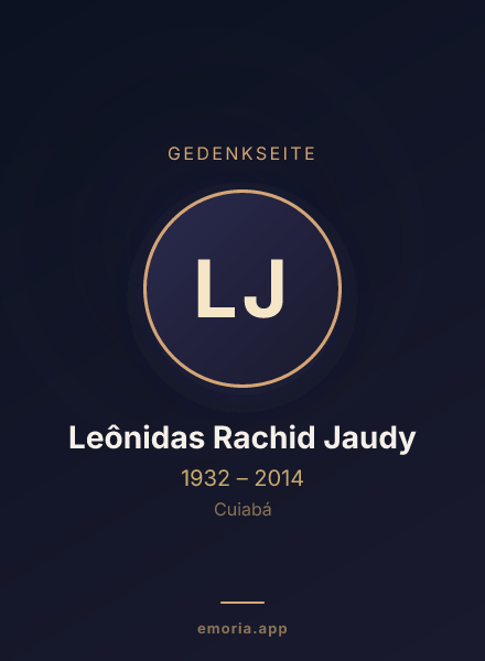 Gedenkportrait von Leônidas Rachid Jaudy