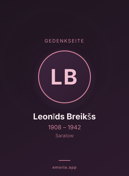 Gedenkportrait von Leonīds Breikšs