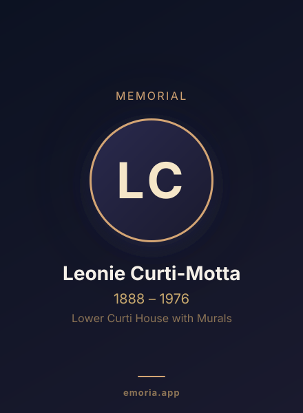 Memorial portrait of Leonie Curti-Motta