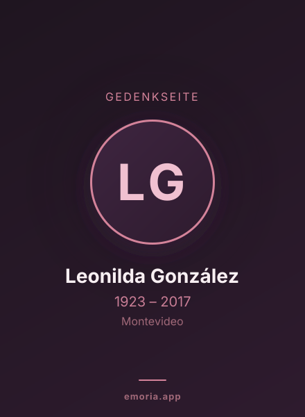 Gedenkportrait von Leonilda González