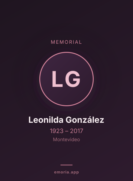Memorial portrait of Leonilda González