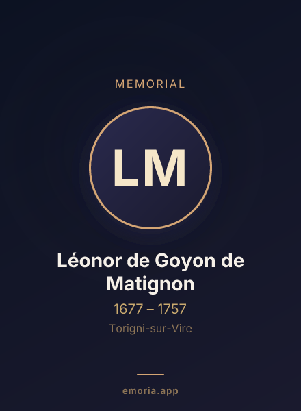 Memorial portrait of Léonor de Goyon de Matignon
