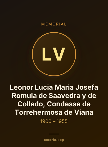 Memorial portrait of Leonor Lucia Maria Josefa Romula de Saavedra y de Collado, Condessa de Torrehermosa de Viana