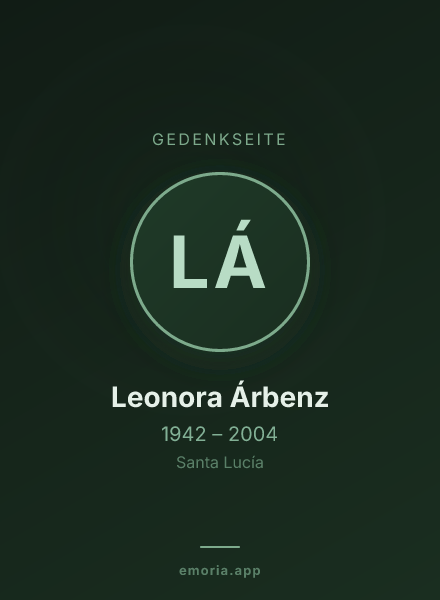 Gedenkportrait von Leonora Árbenz