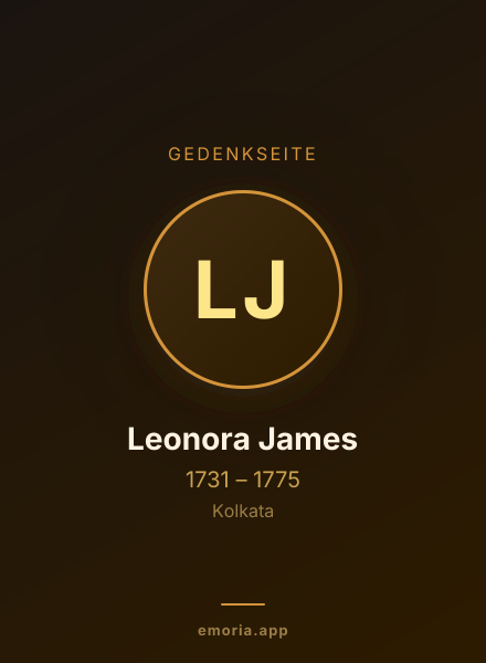 Gedenkportrait von Leonora James