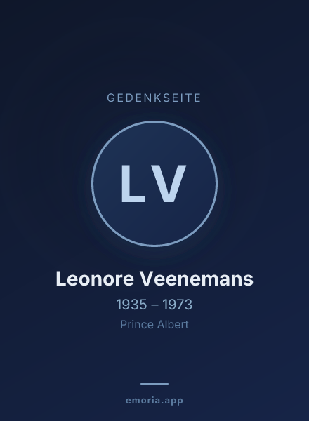 Gedenkportrait von Leonore Veenemans