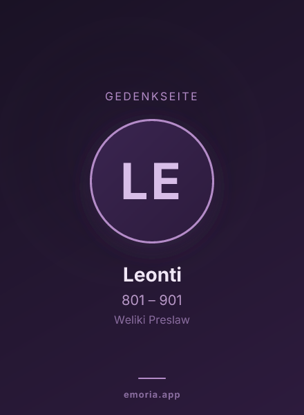 Gedenkportrait von Leonti