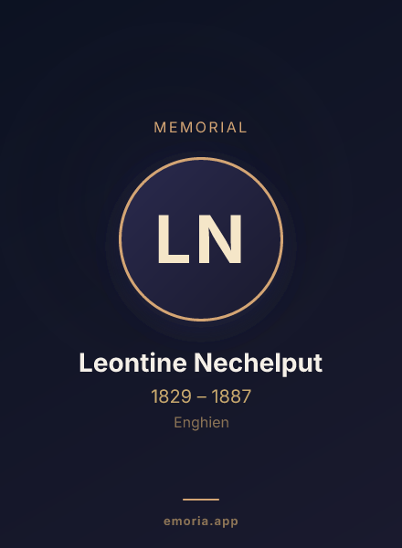 Memorial portrait of Leontine Nechelput
