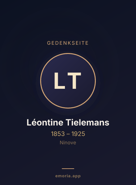Gedenkportrait von Léontine Tielemans