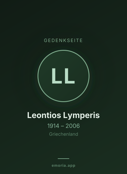 Gedenkportrait von Leontios Lymperis