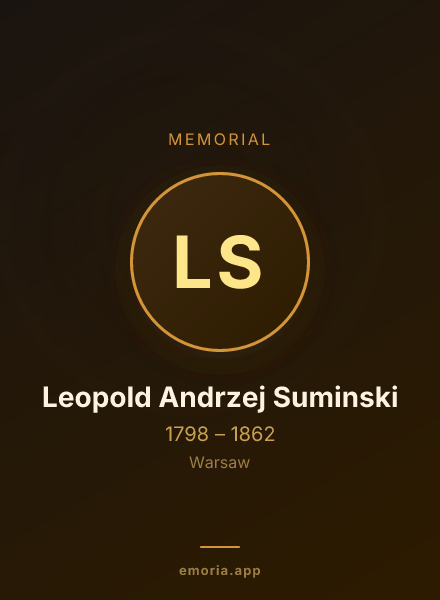 Memorial portrait of Leopold Andrzej Suminski