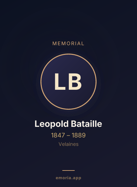 Memorial portrait of Leopold Bataille