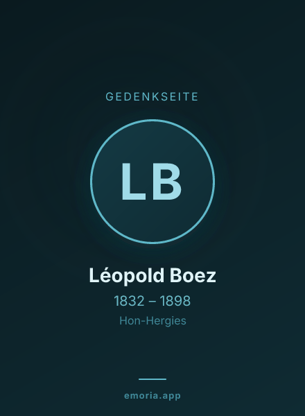 Gedenkportrait von Léopold Boez