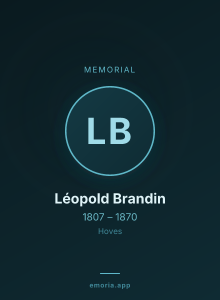 Memorial portrait of Léopold Brandin