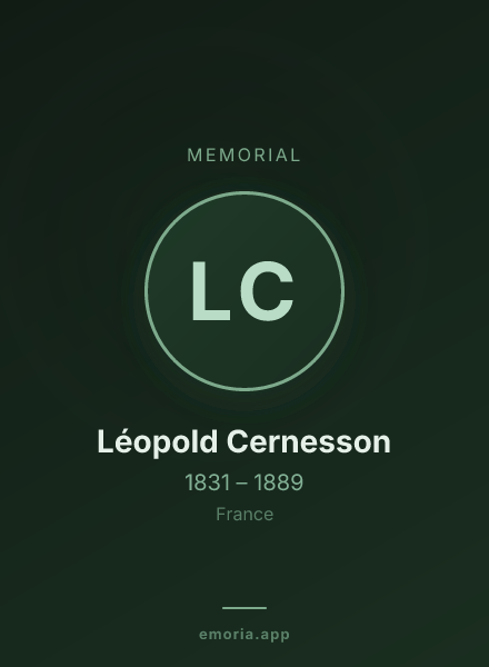 Memorial portrait of Léopold Cernesson