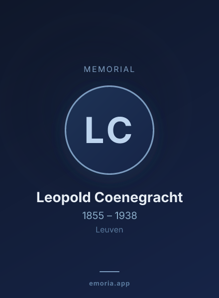 Memorial portrait of Leopold Coenegracht