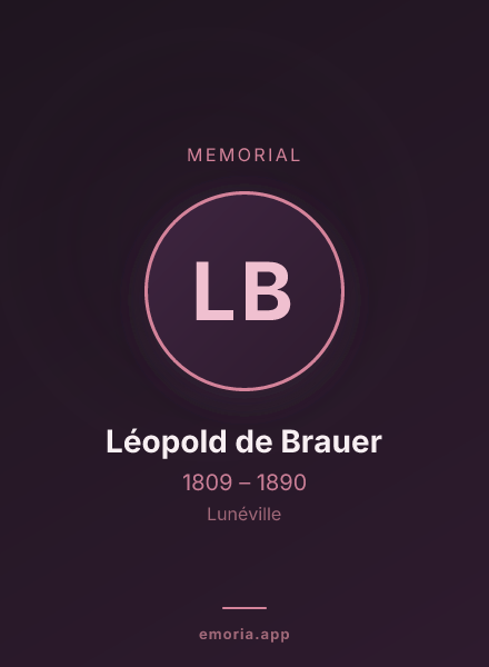 Memorial portrait of Léopold de Brauer