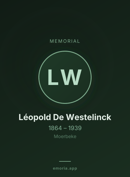 Memorial portrait of Léopold De Westelinck