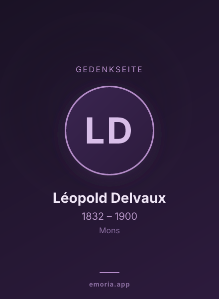 Gedenkportrait von Léopold Delvaux