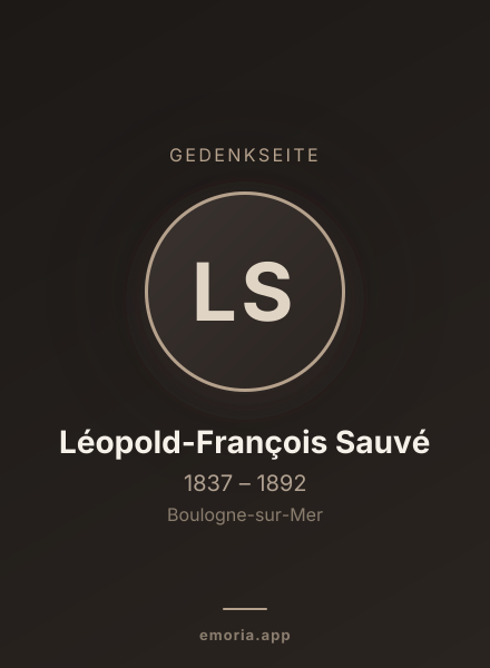 Gedenkportrait von Léopold-François Sauvé