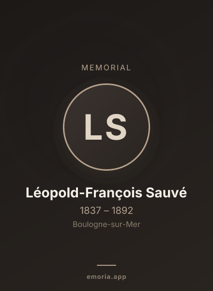 Memorial portrait of Léopold-François Sauvé