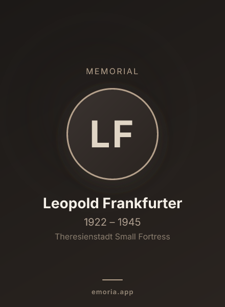 Memorial portrait of Leopold Frankfurter