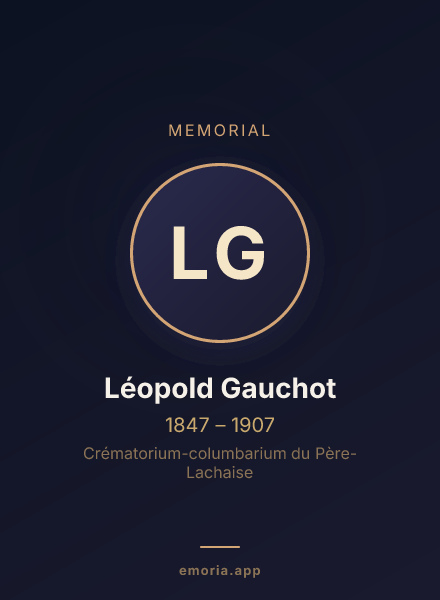 Memorial portrait of Léopold Gauchot