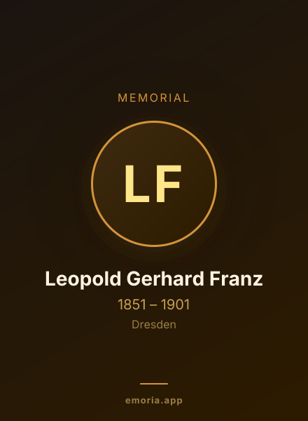 Memorial portrait of Leopold Gerhard Franz