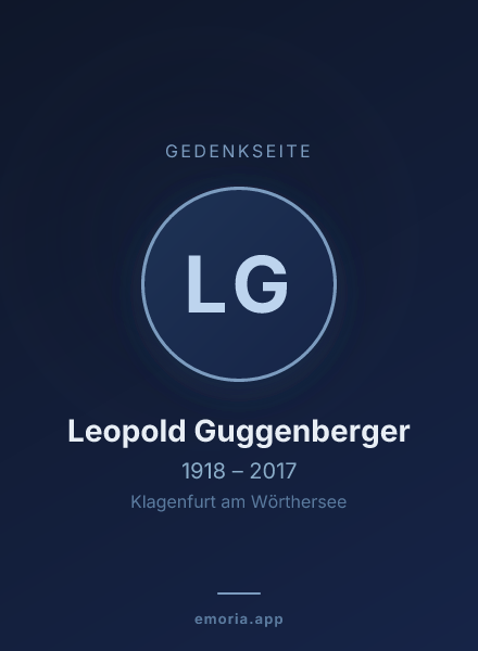 Gedenkportrait von Leopold Guggenberger