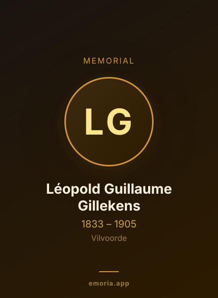 Memorial portrait of Léopold Guillaume Gillekens