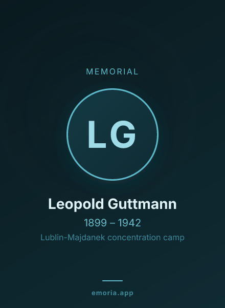 Memorial portrait of Leopold Guttmann