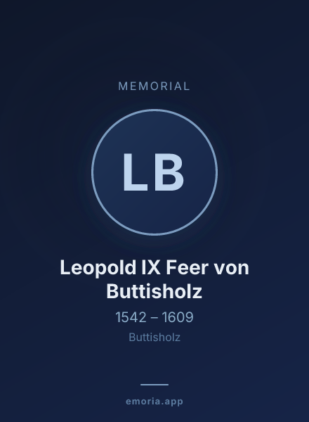 Memorial portrait of Leopold IX Feer von Buttisholz
