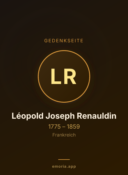 Gedenkportrait von Léopold Joseph Renauldin