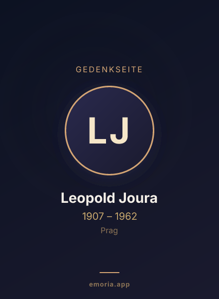 Gedenkportrait von Leopold Joura